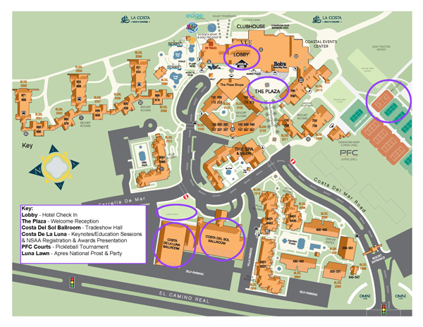 La Costa Marked Property Map